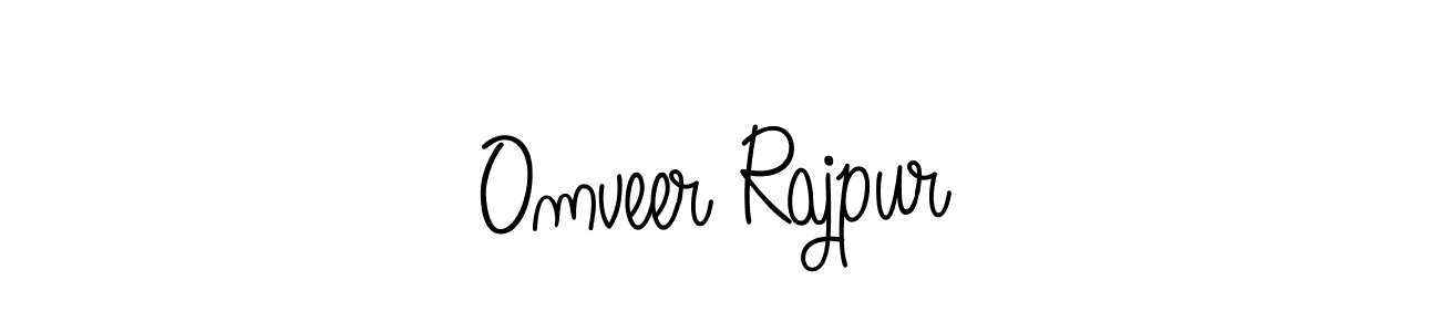 How to make Omveer Rajpur signature? Angelique-Rose-font-FFP is a professional autograph style. Create handwritten signature for Omveer Rajpur name. Omveer Rajpur signature style 5 images and pictures png