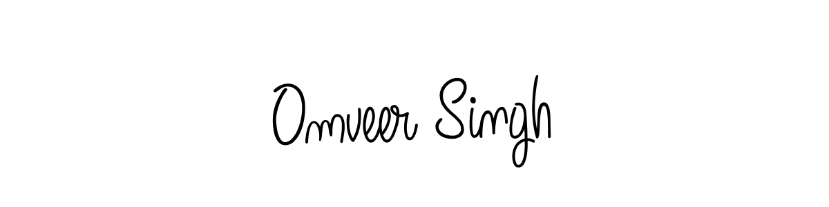 How to make Omveer Singh signature? Angelique-Rose-font-FFP is a professional autograph style. Create handwritten signature for Omveer Singh name. Omveer Singh signature style 5 images and pictures png