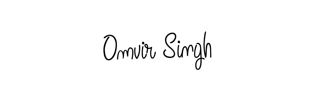 Create a beautiful signature design for name Omvir Singh. With this signature (Angelique-Rose-font-FFP) fonts, you can make a handwritten signature for free. Omvir Singh signature style 5 images and pictures png