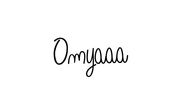 Make a beautiful signature design for name Omyaaa. With this signature (Angelique-Rose-font-FFP) style, you can create a handwritten signature for free. Omyaaa signature style 5 images and pictures png