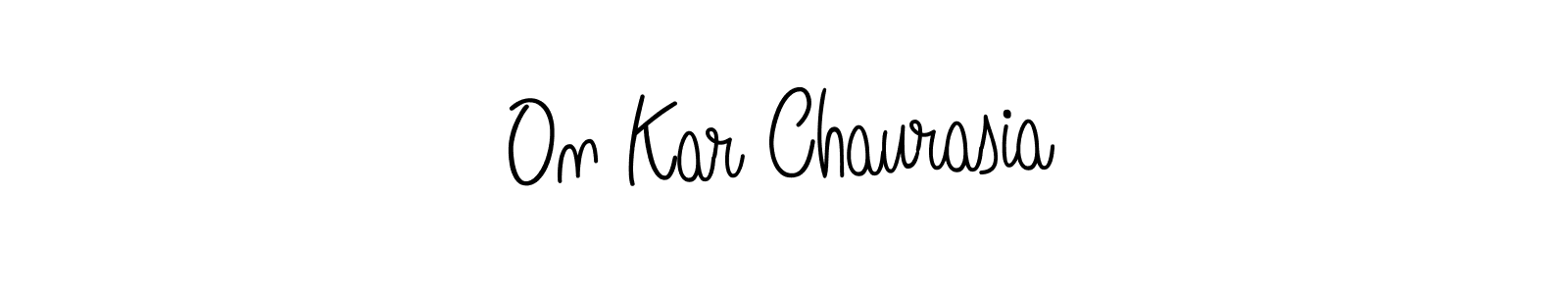 Check out images of Autograph of On Kar Chaurasia name. Actor On Kar Chaurasia Signature Style. Angelique-Rose-font-FFP is a professional sign style online. On Kar Chaurasia signature style 5 images and pictures png