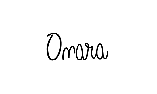 The best way (Angelique-Rose-font-FFP) to make a short signature is to pick only two or three words in your name. The name Onara include a total of six letters. For converting this name. Onara signature style 5 images and pictures png