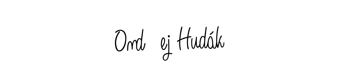 Ondřej Hudák stylish signature style. Best Handwritten Sign (Angelique-Rose-font-FFP) for my name. Handwritten Signature Collection Ideas for my name Ondřej Hudák. Ondřej Hudák signature style 5 images and pictures png