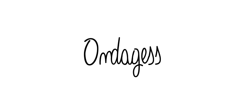 How to make Ondagess signature? Angelique-Rose-font-FFP is a professional autograph style. Create handwritten signature for Ondagess name. Ondagess signature style 5 images and pictures png