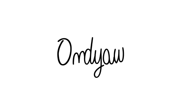 How to Draw Ondyaw signature style? Angelique-Rose-font-FFP is a latest design signature styles for name Ondyaw. Ondyaw signature style 5 images and pictures png