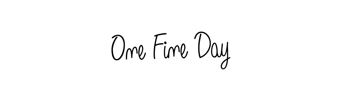 Make a short One Fine Day signature style. Manage your documents anywhere anytime using Angelique-Rose-font-FFP. Create and add eSignatures, submit forms, share and send files easily. One Fine Day signature style 5 images and pictures png