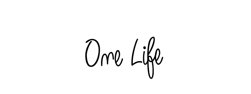 How to Draw One Life signature style? Angelique-Rose-font-FFP is a latest design signature styles for name One Life. One Life signature style 5 images and pictures png