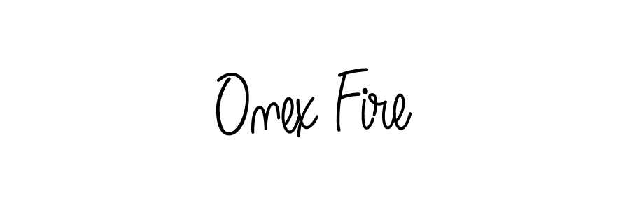Design your own signature with our free online signature maker. With this signature software, you can create a handwritten (Angelique-Rose-font-FFP) signature for name Onex Fire. Onex Fire signature style 5 images and pictures png