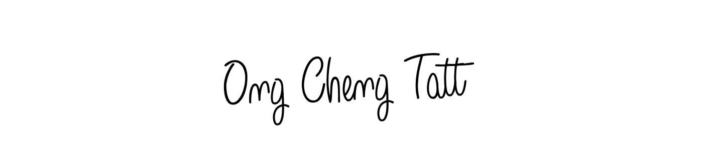 You should practise on your own different ways (Angelique-Rose-font-FFP) to write your name (Ong Cheng Tatt) in signature. don't let someone else do it for you. Ong Cheng Tatt signature style 5 images and pictures png