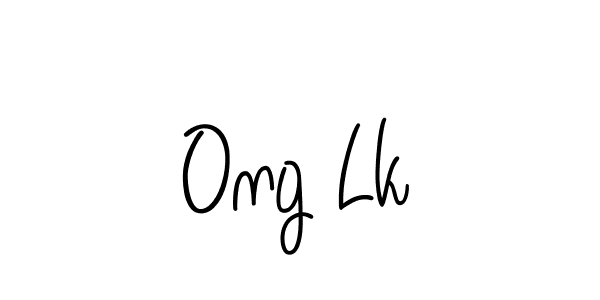 The best way (Angelique-Rose-font-FFP) to make a short signature is to pick only two or three words in your name. The name Ong Lk include a total of six letters. For converting this name. Ong Lk signature style 5 images and pictures png