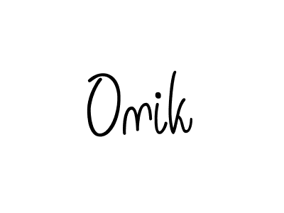 Also we have Onik name is the best signature style. Create professional handwritten signature collection using Angelique-Rose-font-FFP autograph style. Onik signature style 5 images and pictures png