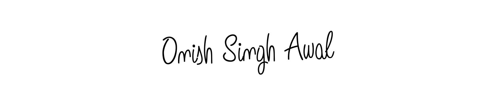 Once you've used our free online signature maker to create your best signature Angelique-Rose-font-FFP style, it's time to enjoy all of the benefits that Onish Singh Awal name signing documents. Onish Singh Awal signature style 5 images and pictures png