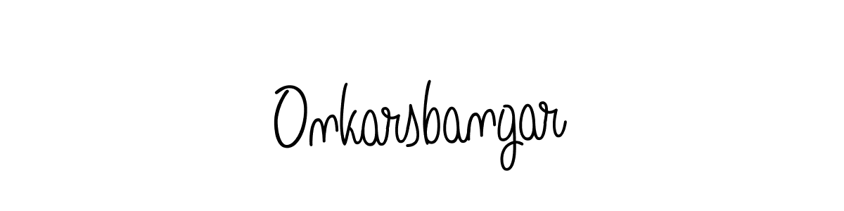 if you are searching for the best signature style for your name Onkarsbangar. so please give up your signature search. here we have designed multiple signature styles  using Angelique-Rose-font-FFP. Onkarsbangar signature style 5 images and pictures png