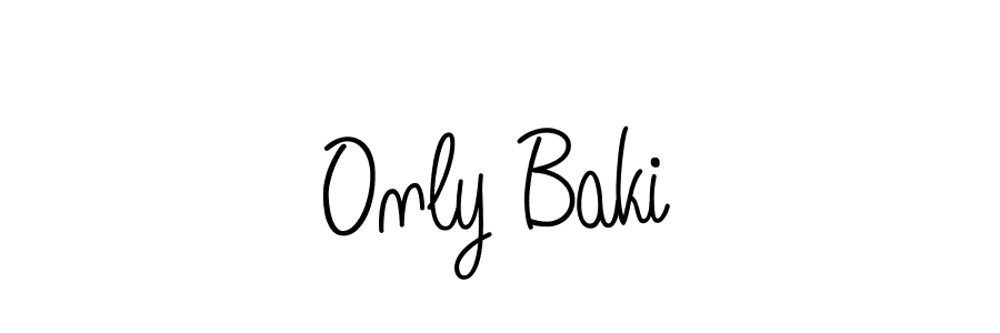 if you are searching for the best signature style for your name Only Baki. so please give up your signature search. here we have designed multiple signature styles  using Angelique-Rose-font-FFP. Only Baki signature style 5 images and pictures png