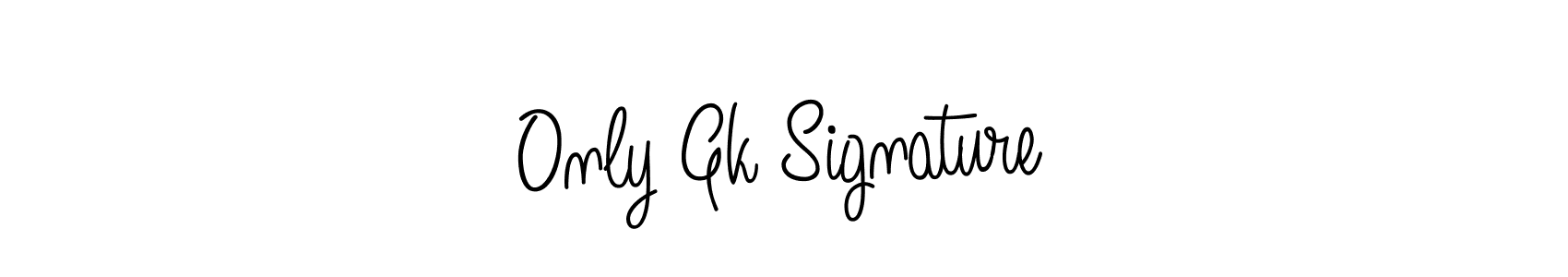 The best way (Angelique-Rose-font-FFP) to make a short signature is to pick only two or three words in your name. The name Only Gk Signature include a total of six letters. For converting this name. Only Gk Signature signature style 5 images and pictures png