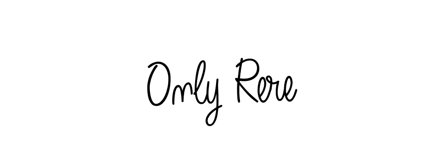 if you are searching for the best signature style for your name Only Rere. so please give up your signature search. here we have designed multiple signature styles  using Angelique-Rose-font-FFP. Only Rere signature style 5 images and pictures png
