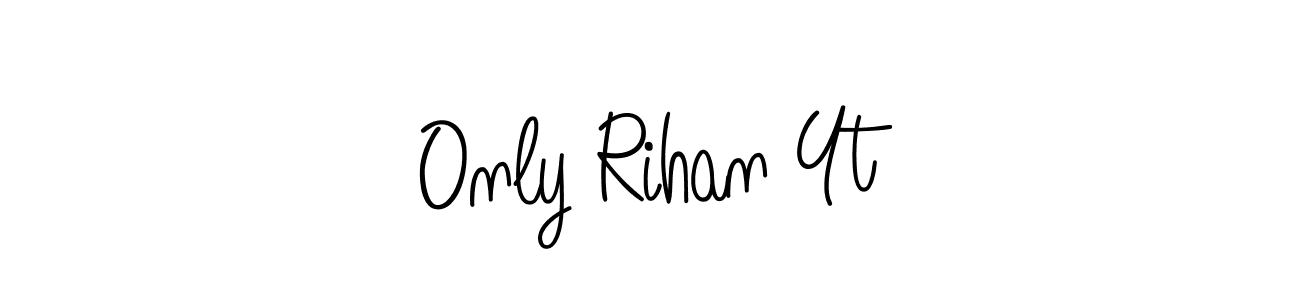 Here are the top 10 professional signature styles for the name Only Rihan Yt. These are the best autograph styles you can use for your name. Only Rihan Yt signature style 5 images and pictures png