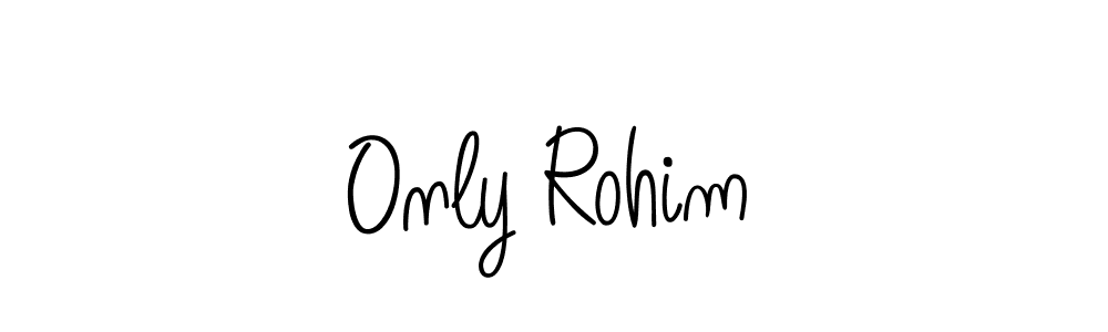 The best way (Angelique-Rose-font-FFP) to make a short signature is to pick only two or three words in your name. The name Only Rohim include a total of six letters. For converting this name. Only Rohim signature style 5 images and pictures png
