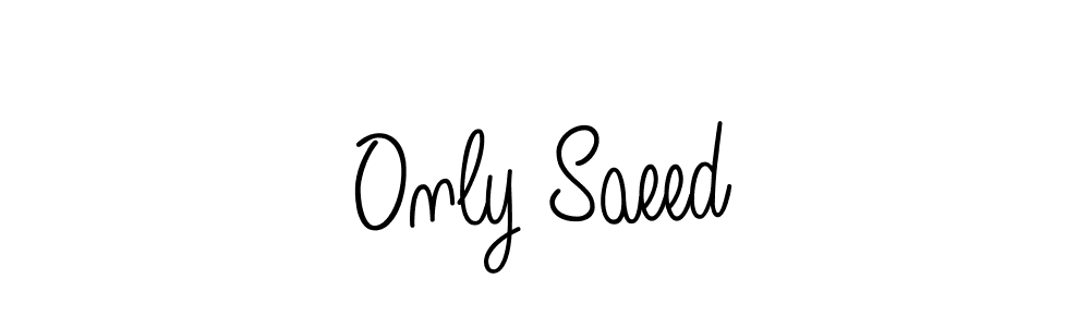 Best and Professional Signature Style for Only Saeed. Angelique-Rose-font-FFP Best Signature Style Collection. Only Saeed signature style 5 images and pictures png