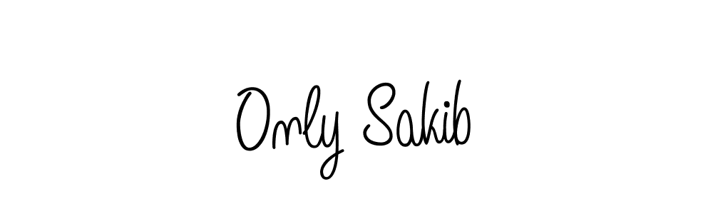 Create a beautiful signature design for name Only Sakib. With this signature (Angelique-Rose-font-FFP) fonts, you can make a handwritten signature for free. Only Sakib signature style 5 images and pictures png