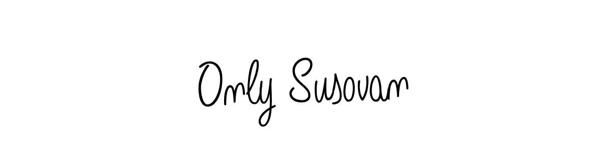 Use a signature maker to create a handwritten signature online. With this signature software, you can design (Angelique-Rose-font-FFP) your own signature for name Only Susovan. Only Susovan signature style 5 images and pictures png
