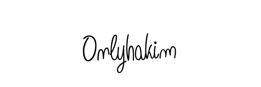 Onlyhakim stylish signature style. Best Handwritten Sign (Angelique-Rose-font-FFP) for my name. Handwritten Signature Collection Ideas for my name Onlyhakim. Onlyhakim signature style 5 images and pictures png