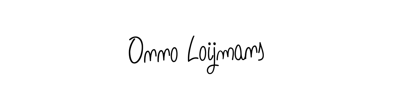 Make a beautiful signature design for name Onno Loijmans. With this signature (Angelique-Rose-font-FFP) style, you can create a handwritten signature for free. Onno Loijmans signature style 5 images and pictures png