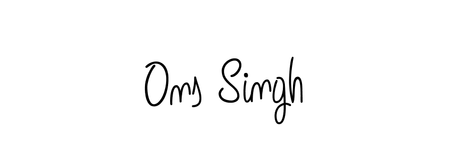 Also we have Ons Singh name is the best signature style. Create professional handwritten signature collection using Angelique-Rose-font-FFP autograph style. Ons Singh signature style 5 images and pictures png