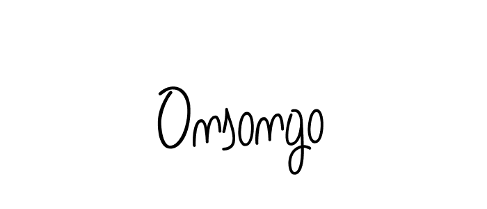 Create a beautiful signature design for name Onsongo. With this signature (Angelique-Rose-font-FFP) fonts, you can make a handwritten signature for free. Onsongo signature style 5 images and pictures png