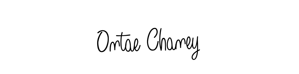 You should practise on your own different ways (Angelique-Rose-font-FFP) to write your name (Ontae Chaney) in signature. don't let someone else do it for you. Ontae Chaney signature style 5 images and pictures png