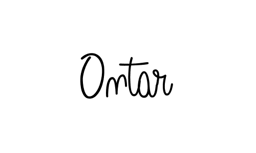 Create a beautiful signature design for name Ontar. With this signature (Angelique-Rose-font-FFP) fonts, you can make a handwritten signature for free. Ontar signature style 5 images and pictures png