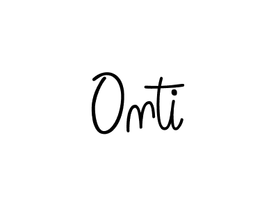 Design your own signature with our free online signature maker. With this signature software, you can create a handwritten (Angelique-Rose-font-FFP) signature for name Onti. Onti signature style 5 images and pictures png