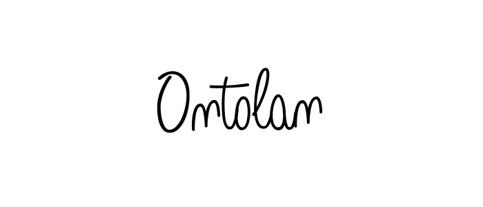 Create a beautiful signature design for name Ontolan. With this signature (Angelique-Rose-font-FFP) fonts, you can make a handwritten signature for free. Ontolan signature style 5 images and pictures png