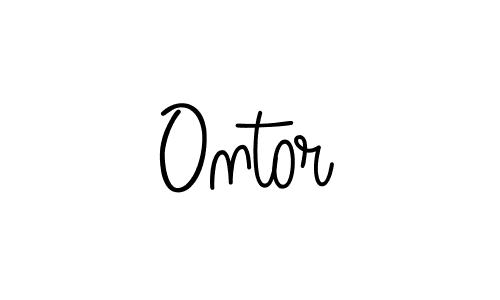 Use a signature maker to create a handwritten signature online. With this signature software, you can design (Angelique-Rose-font-FFP) your own signature for name Ontor. Ontor signature style 5 images and pictures png