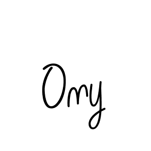 How to make Ony signature? Angelique-Rose-font-FFP is a professional autograph style. Create handwritten signature for Ony name. Ony signature style 5 images and pictures png