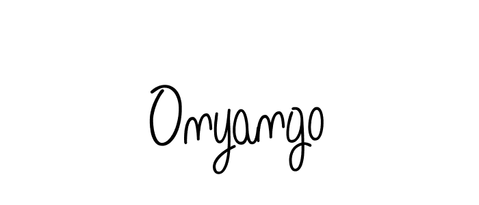 The best way (Angelique-Rose-font-FFP) to make a short signature is to pick only two or three words in your name. The name Onyango include a total of six letters. For converting this name. Onyango signature style 5 images and pictures png