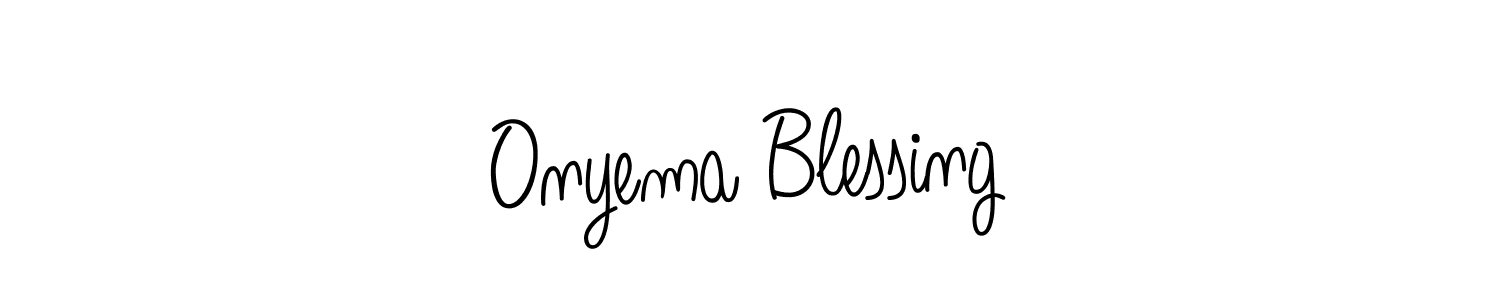 Also we have Onyema Blessing name is the best signature style. Create professional handwritten signature collection using Angelique-Rose-font-FFP autograph style. Onyema Blessing signature style 5 images and pictures png