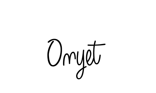 if you are searching for the best signature style for your name Onyet. so please give up your signature search. here we have designed multiple signature styles  using Angelique-Rose-font-FFP. Onyet signature style 5 images and pictures png