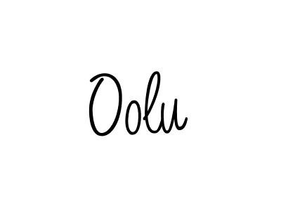 Make a beautiful signature design for name Oolu. With this signature (Angelique-Rose-font-FFP) style, you can create a handwritten signature for free. Oolu signature style 5 images and pictures png