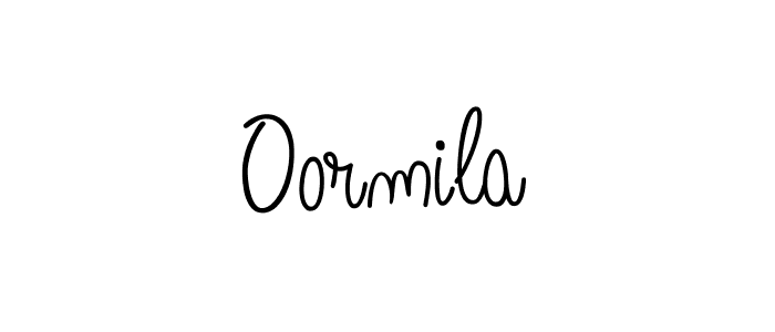 Also we have Oormila name is the best signature style. Create professional handwritten signature collection using Angelique-Rose-font-FFP autograph style. Oormila signature style 5 images and pictures png