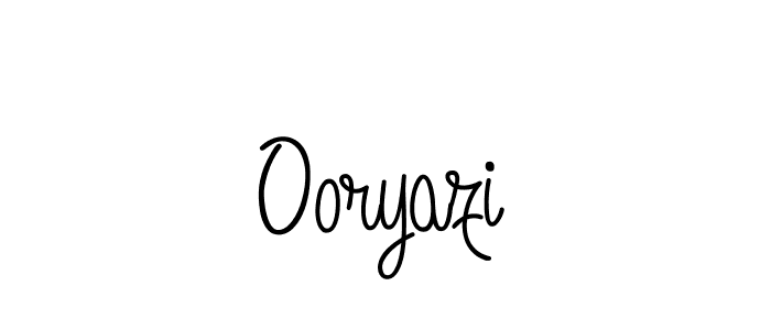 Make a beautiful signature design for name Ooryazi. With this signature (Angelique-Rose-font-FFP) style, you can create a handwritten signature for free. Ooryazi signature style 5 images and pictures png