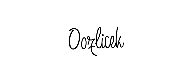 The best way (Angelique-Rose-font-FFP) to make a short signature is to pick only two or three words in your name. The name Oozlicek include a total of six letters. For converting this name. Oozlicek signature style 5 images and pictures png