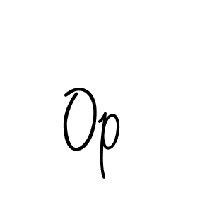 The best way (Angelique-Rose-font-FFP) to make a short signature is to pick only two or three words in your name. The name Op  include a total of six letters. For converting this name. Op  signature style 5 images and pictures png