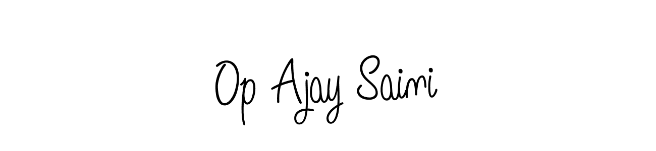 Here are the top 10 professional signature styles for the name Op Ajay Saini. These are the best autograph styles you can use for your name. Op Ajay Saini signature style 5 images and pictures png