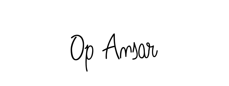 Make a beautiful signature design for name Op Ansar. With this signature (Angelique-Rose-font-FFP) style, you can create a handwritten signature for free. Op Ansar signature style 5 images and pictures png