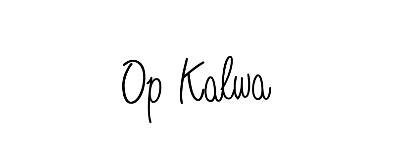 Here are the top 10 professional signature styles for the name Op Kalwa. These are the best autograph styles you can use for your name. Op Kalwa signature style 5 images and pictures png