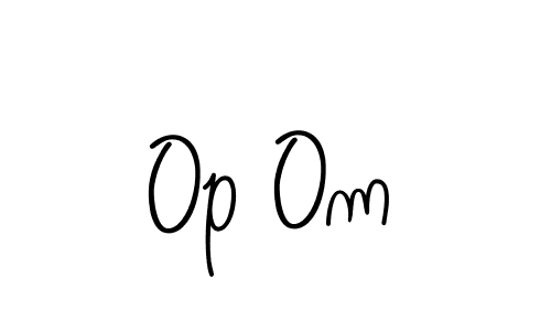 The best way (Angelique-Rose-font-FFP) to make a short signature is to pick only two or three words in your name. The name Op Om include a total of six letters. For converting this name. Op Om signature style 5 images and pictures png