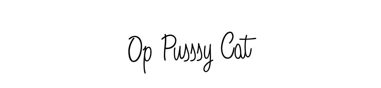 Check out images of Autograph of Op Pusssy Cat name. Actor Op Pusssy Cat Signature Style. Angelique-Rose-font-FFP is a professional sign style online. Op Pusssy Cat signature style 5 images and pictures png