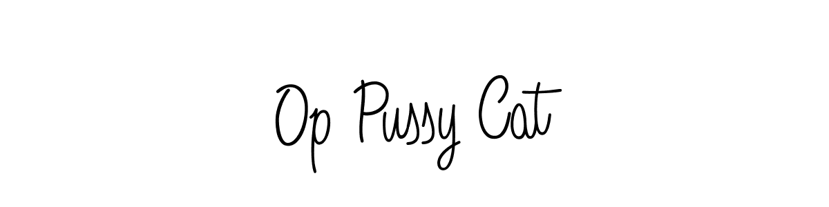 Once you've used our free online signature maker to create your best signature Angelique-Rose-font-FFP style, it's time to enjoy all of the benefits that Op Pussy Cat name signing documents. Op Pussy Cat signature style 5 images and pictures png