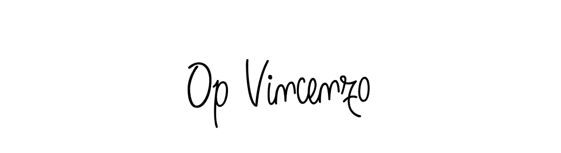 The best way (Angelique-Rose-font-FFP) to make a short signature is to pick only two or three words in your name. The name Op Vincenzo include a total of six letters. For converting this name. Op Vincenzo signature style 5 images and pictures png